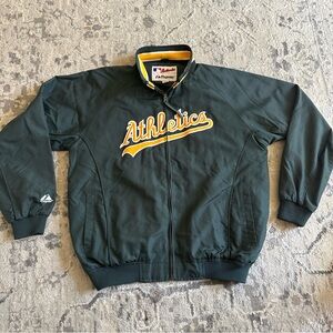 Vintage Oakland Athletics Majestic Dugout Light Jacket - Women’s Size XL